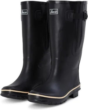 Jileon Extra Wide Calf Rain Boots - Ideal for Wide Feet, Ankles & Calves - Fit 16 to 23” Calves - Durable & Waterproof