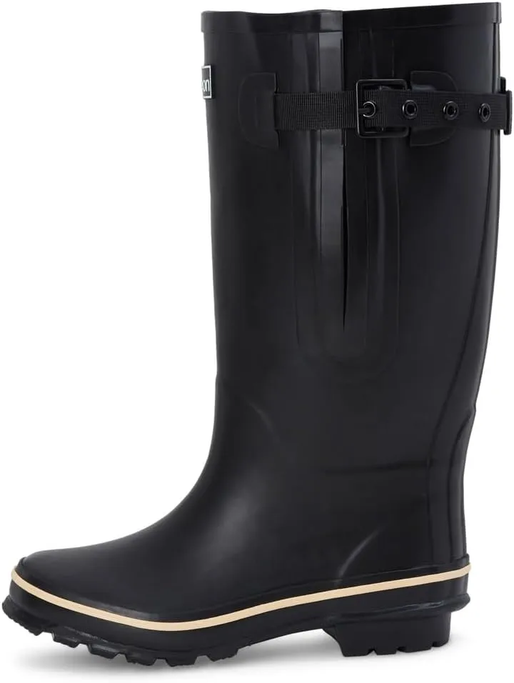 Jileon Extra Wide Calf Rain Boots - Ideal for Wide Feet, Ankles & Calves - Fit 16 to 23” Calves - Durable & Waterproof
