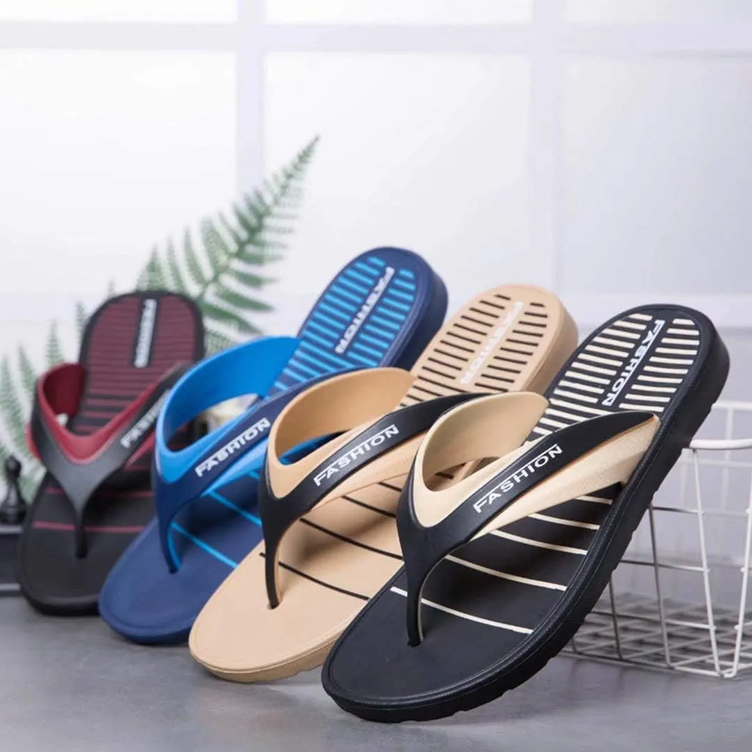 Jinsha Flip-flops flop deodorant summer breathable comfort soft non-slip stripe T-shaped sandals outdoor unisex