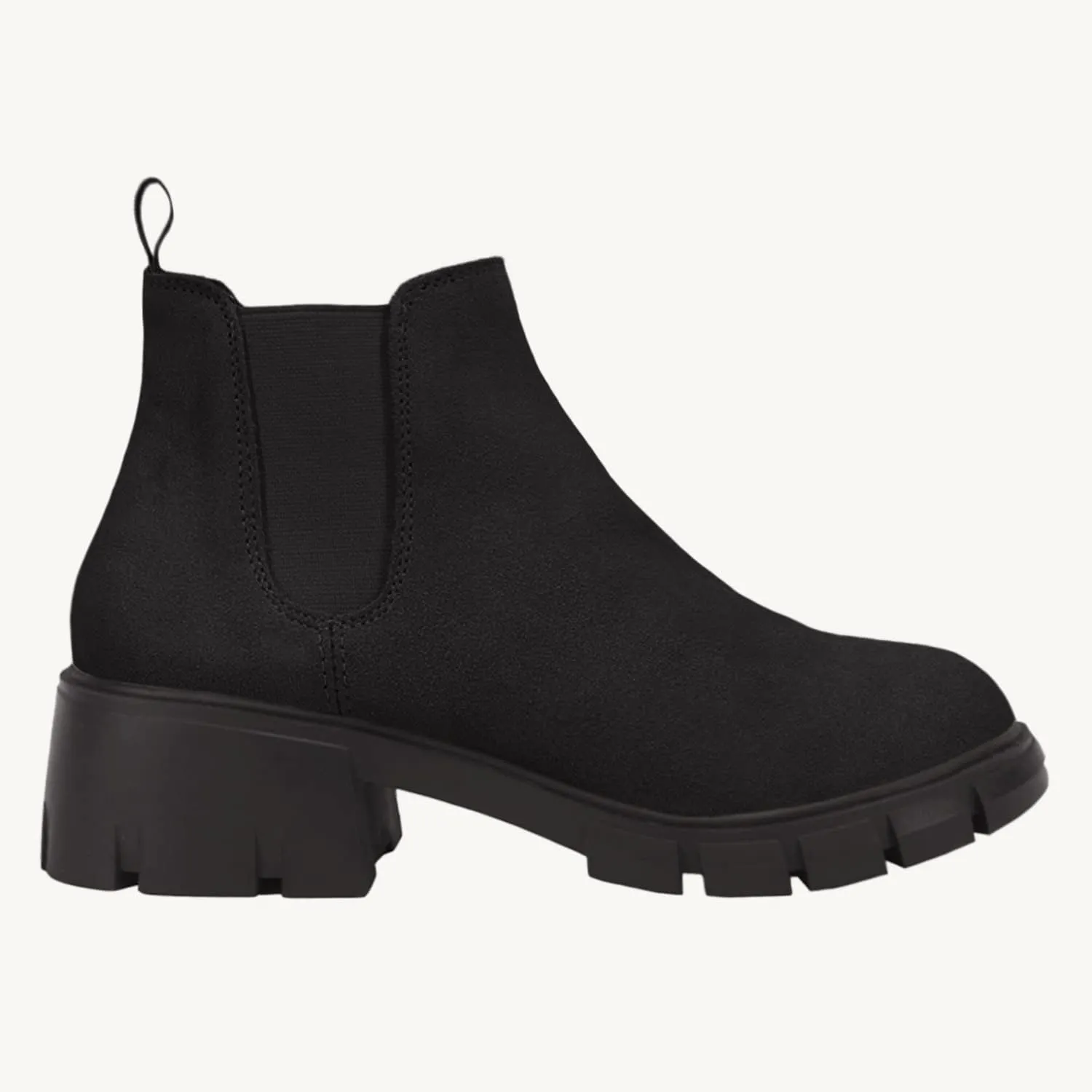 Juliet Holy Boys Girls Ankle Boots Platform Chunky Block Heel Slip On Lug Sole Chelsea Booties for Toddler Little Big Kid