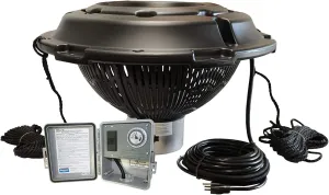 Kasco VFX Series Aerating Pond Fountain with LED Lights (LED3C11) - 3/4 HP 120V Single Phase with 150ft Power Cord | Beautiful Display | Efficient Pond Aeration Systems | Floating Fountain with Lights