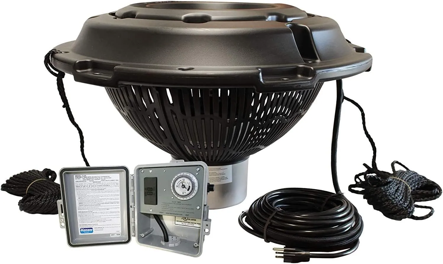Kasco VFX Series Aerating Pond Fountain with LED Lights (LED3C11) - 3/4 HP 120V Single Phase with 200ft Power Cord | Beautiful Display | Efficient Pond Aeration Systems | Floating Fountain with Lights