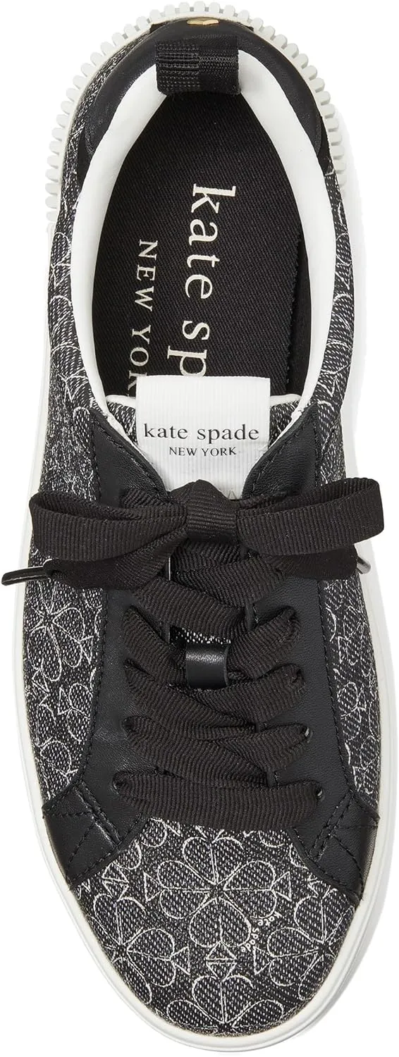 kate spade new york Women's Spade Flower Lace Up Sneaker