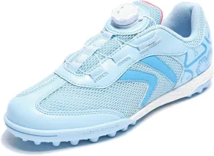 KELME Kids' Indoor Soccer Shoes, Mesh Turf Cleats, Speed Lace System, Boys Girls Little Kid, Football Baseball Sneaker