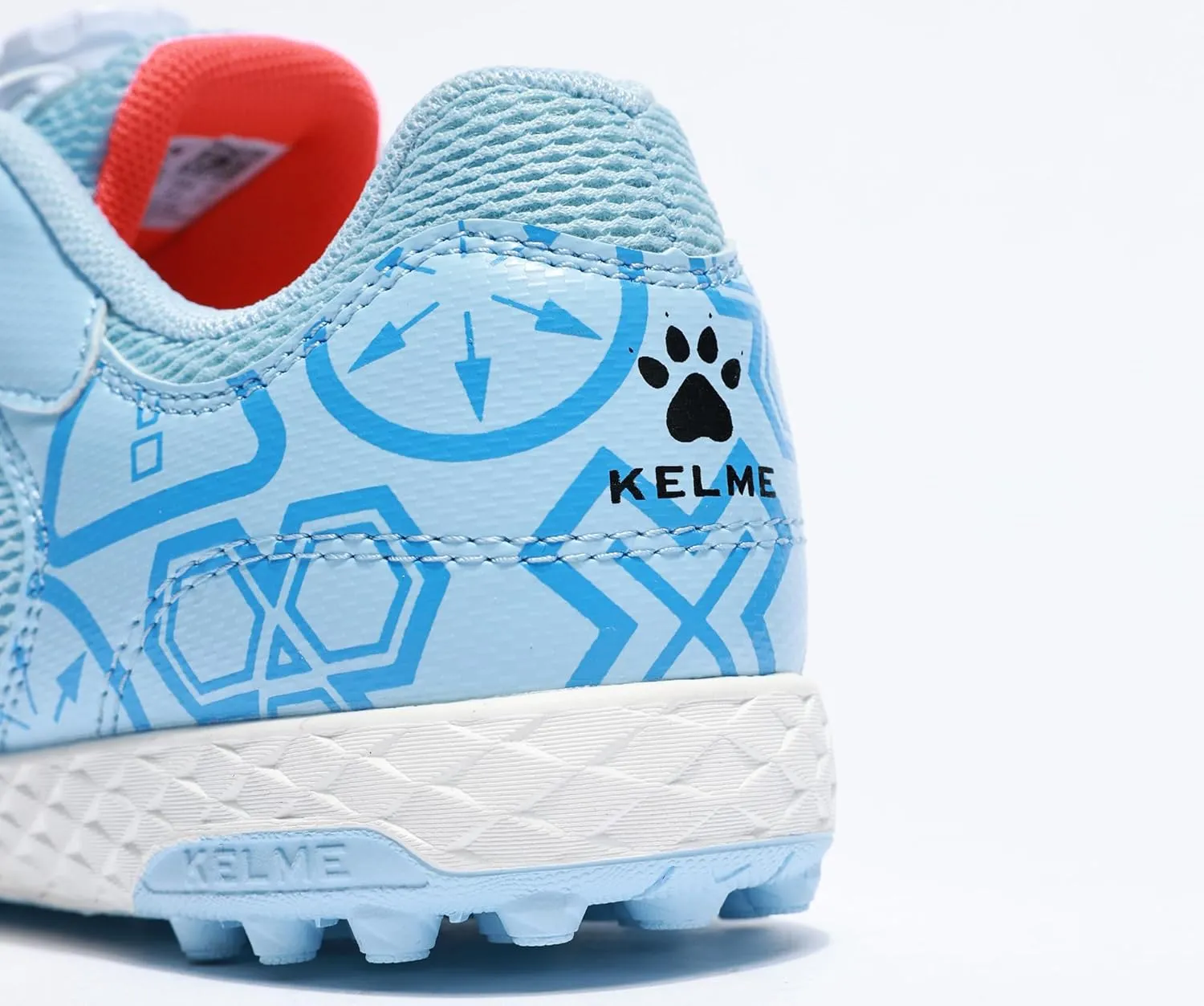 KELME Kids' Indoor Soccer Shoes, Mesh Turf Cleats, Speed Lace System, Boys Girls Little Kid, Football Baseball Sneaker