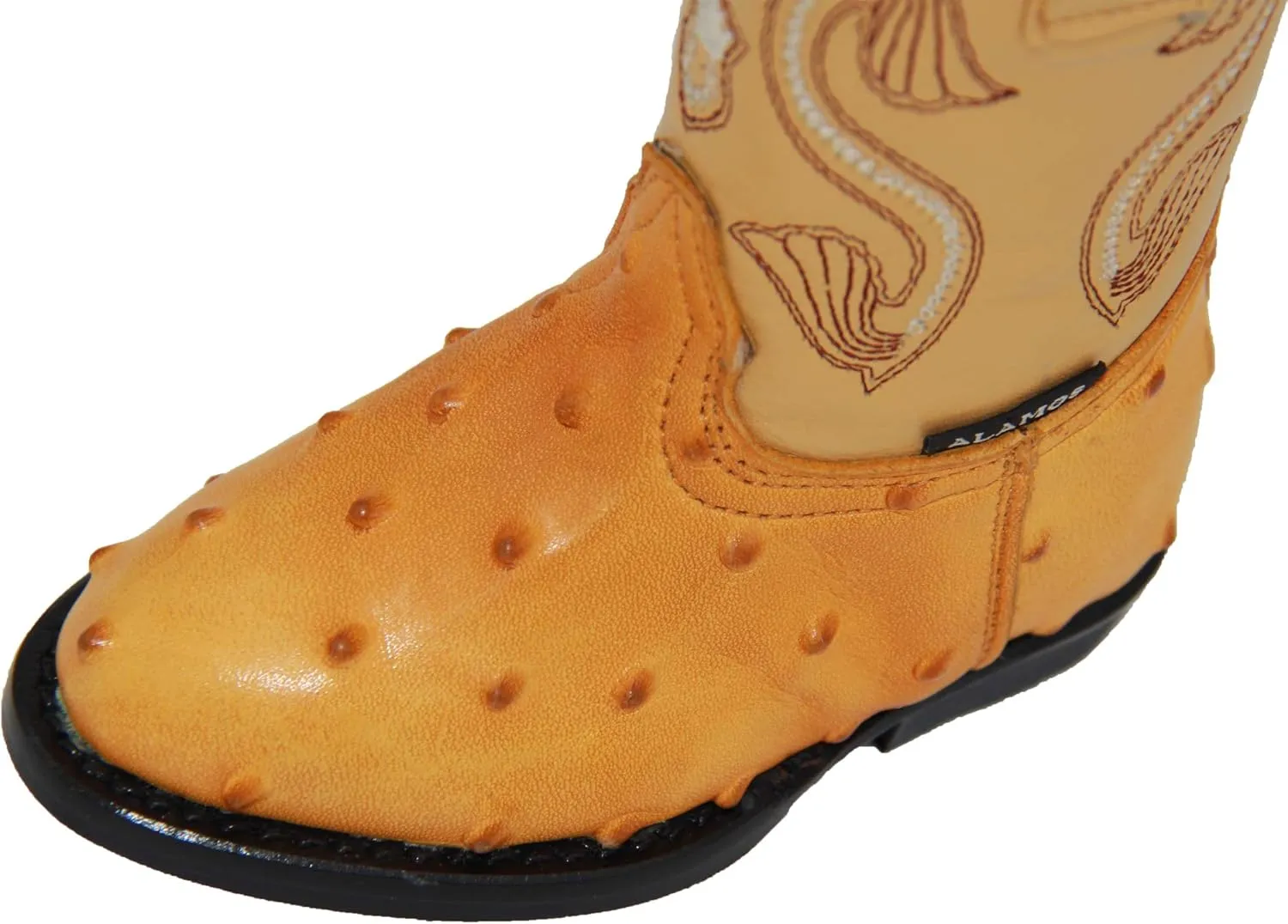 Kids Cowboy Boot Infant Toddler Ostrich Print Western Boot