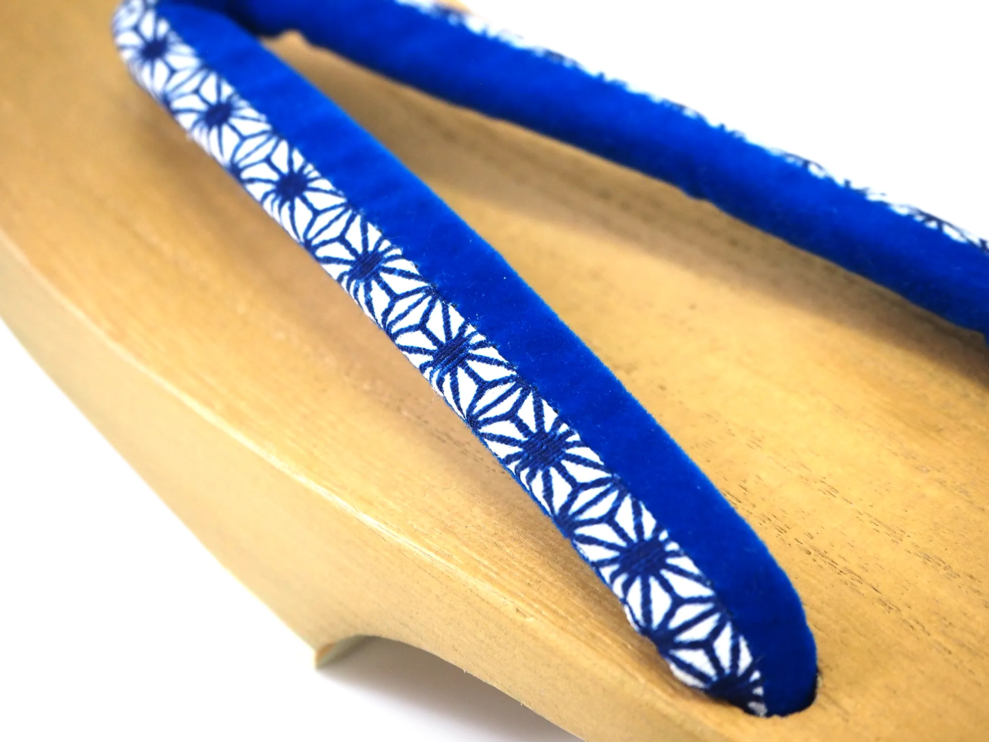 Kids Japanese Kimono Yukata Wooden Geta Sandals, 19.5, 21cm Beige Blue