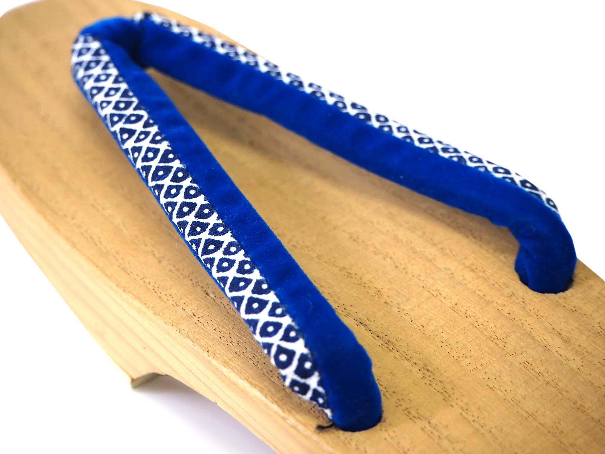Kids Japanese Kimono Yukata Wooden Geta Sandals, 19.5, 21cm Beige Blue