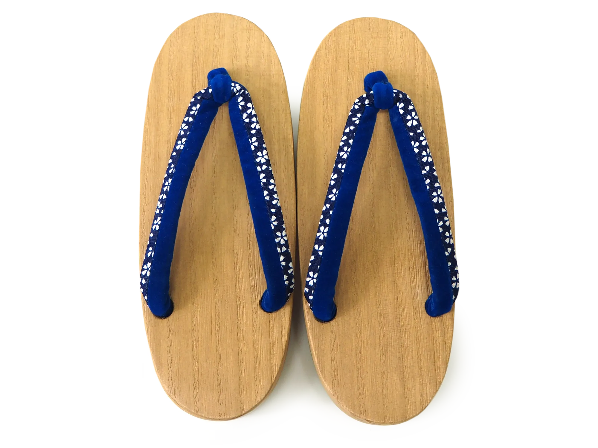 Kids Japanese Kimono Yukata Wooden Geta Sandals, 19.5, 21cm Beige Blue