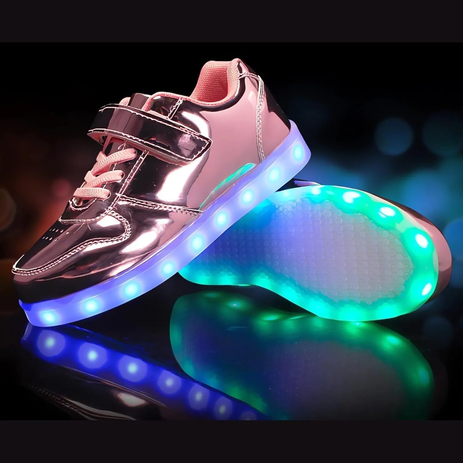 Kids LED Light up Shoes Sneakers Flashing Trainers USB Rechargeable Glowing Luminous for Boys Girls Toddler Child