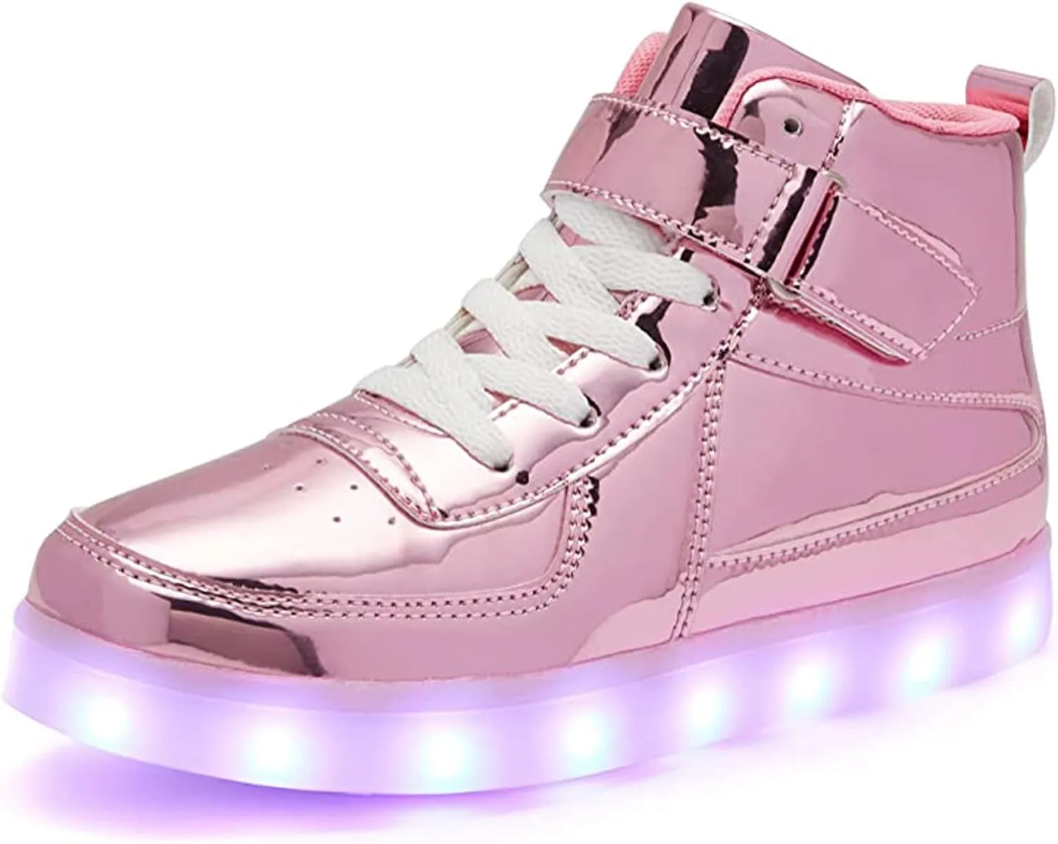 Kids Light Up Shoes with USB Charging Flashing LED Sneakers High Top Luminous Dancing Shoe for Boys and Girls Child Unisex
