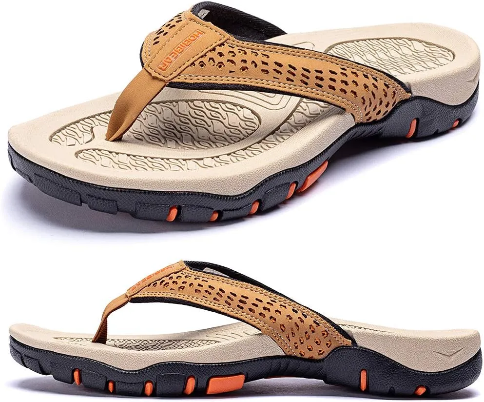 KIIU Mens Thong Sandals Indoor and Outdoor Beach Flip Flop