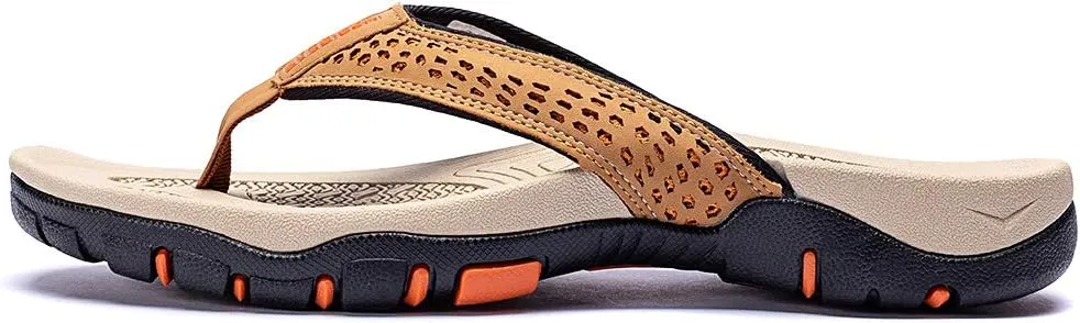KIIU Mens Thong Sandals Indoor and Outdoor Beach Flip Flop