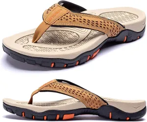 KIIU Mens Thong Sandals Indoor and Outdoor Beach Flip Flop