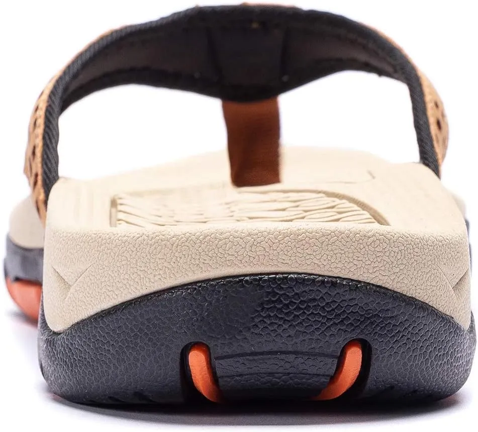 KIIU Mens Thong Sandals Indoor and Outdoor Beach Flip Flop