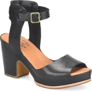 KORK-EASE Women's Stasia City-Chic Heeled Sandal in Soft Hand-Finished Leather, Cushioned Comfort Footbed, High-Traction Outsole