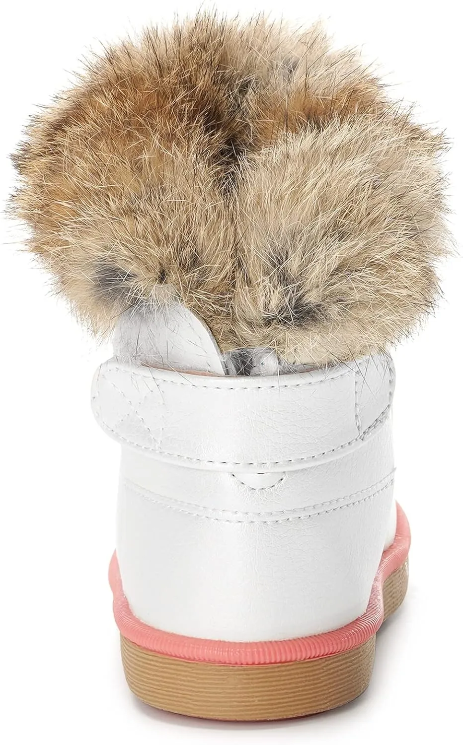 KVbabby Toddler boots Kids Snow Boots Girl's Warm Winter Boots Waterproof Boot PU Leather Non-slip