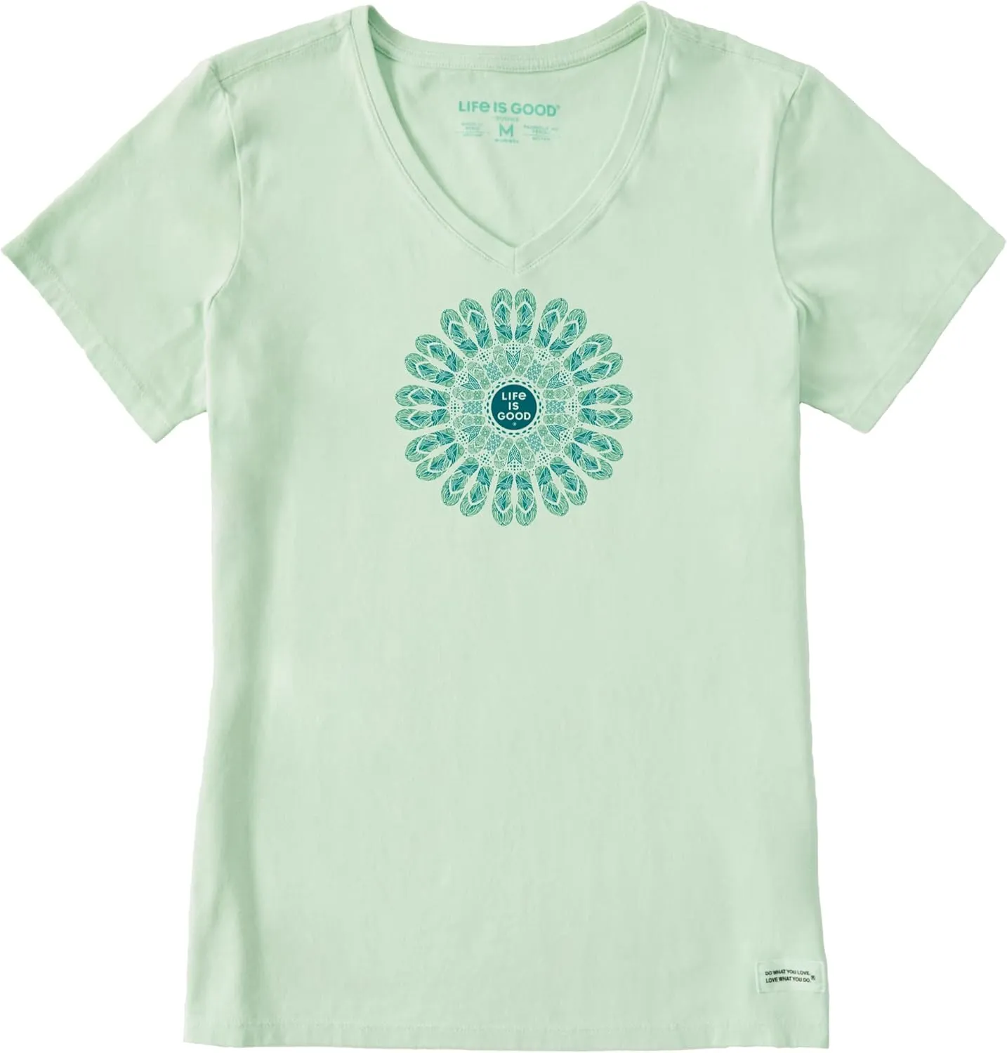 Life is Good Women's Crusher Tee Flip Flop Mandala