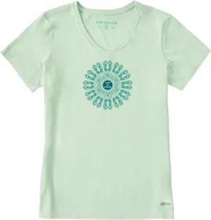 Life is Good Women's Crusher Tee Flip Flop Mandala