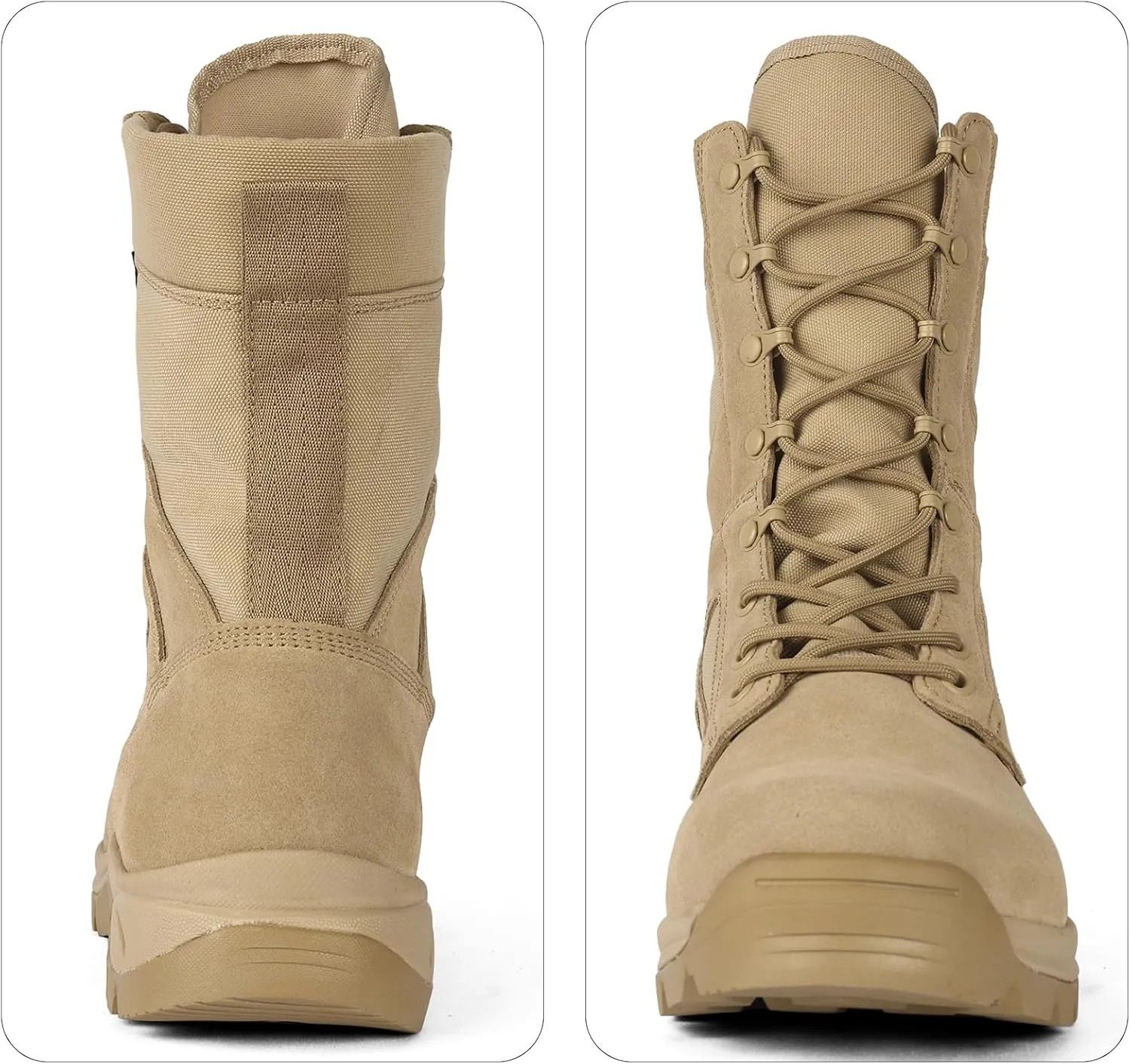 Lightweight Military Boots for Men Waterproof Tactical Boots Durable Work Boots Anti-Slip Desert Boots Combat Boots Hiking Boots Security Boots