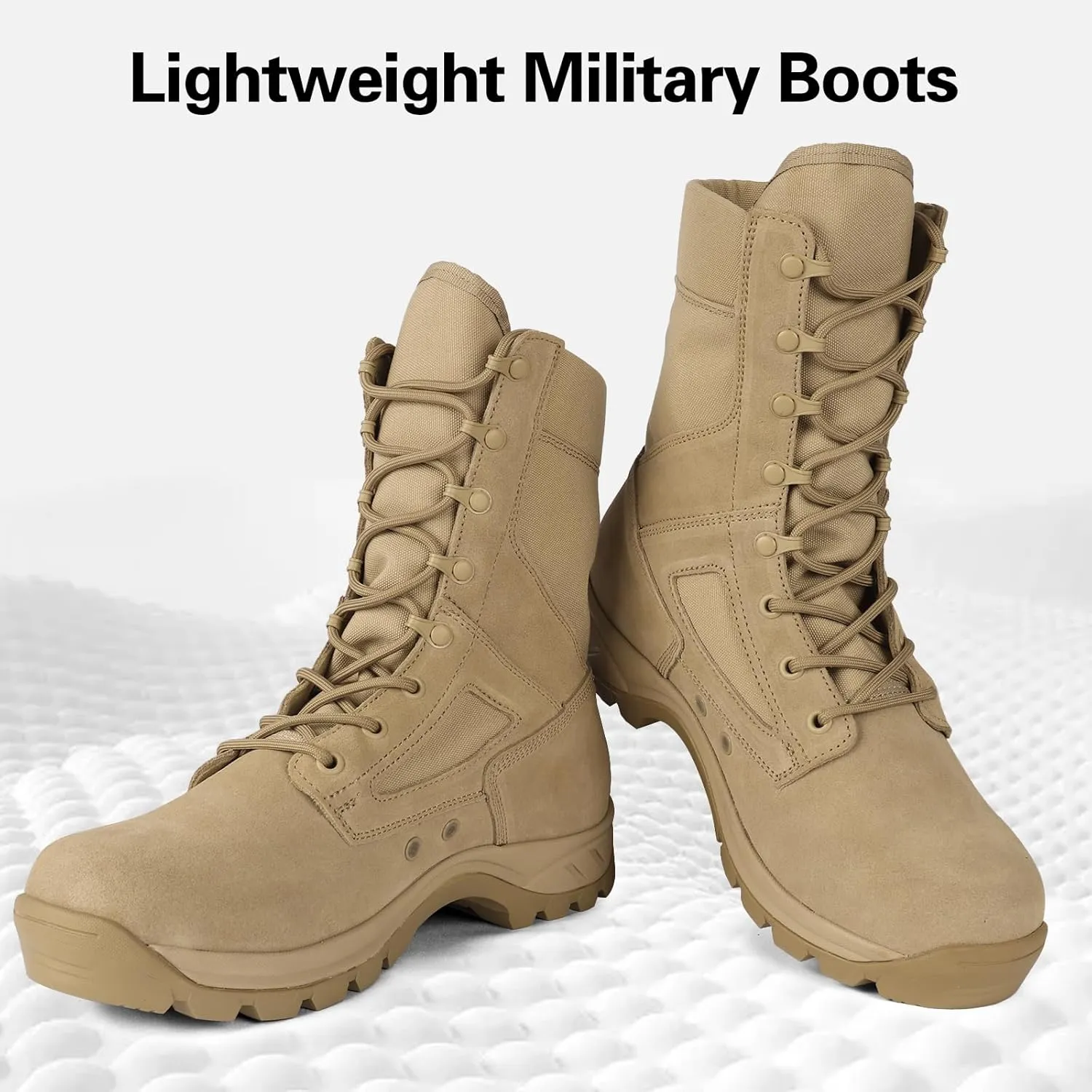 Lightweight Military Boots for Men Waterproof Tactical Boots Durable Work Boots Anti-Slip Desert Boots Combat Boots Hiking Boots Security Boots