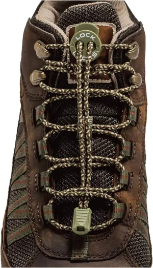 Lock Laces Premium Heavy Duty Elastic No-Tie Laces for Boots and Shoes (1 Pair)