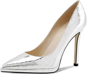 Lutalica W Women's Patent Leather Pointed Toe Sexy Platform High Heel Stiletto Dress Pumps for Party Nightclub Wedding