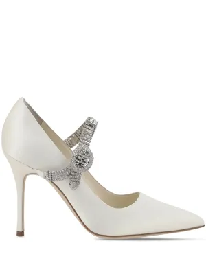 Manolo Blahnik Hamedi Satin Pumps
