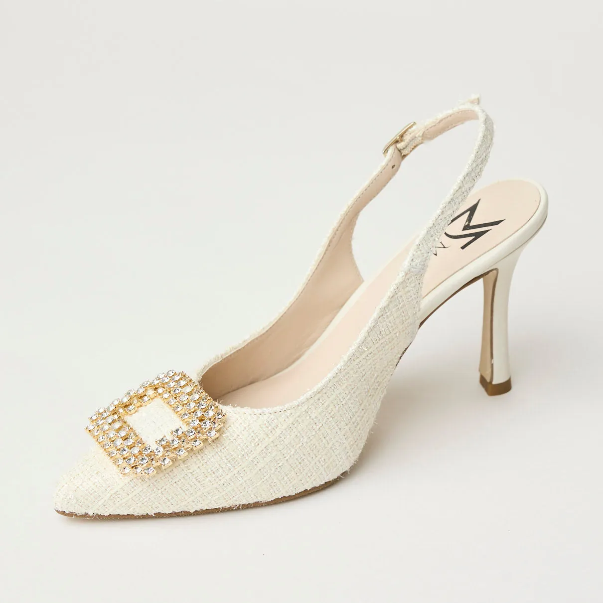 Marian Chanel Ivory Slingback Shoes