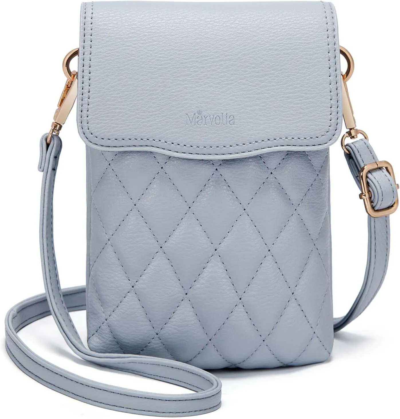 Marvolia Small Crossbody Bags for Women - Vegan Leather Crossbody Phone Purse Mini Cell Phone Bag for Traveling