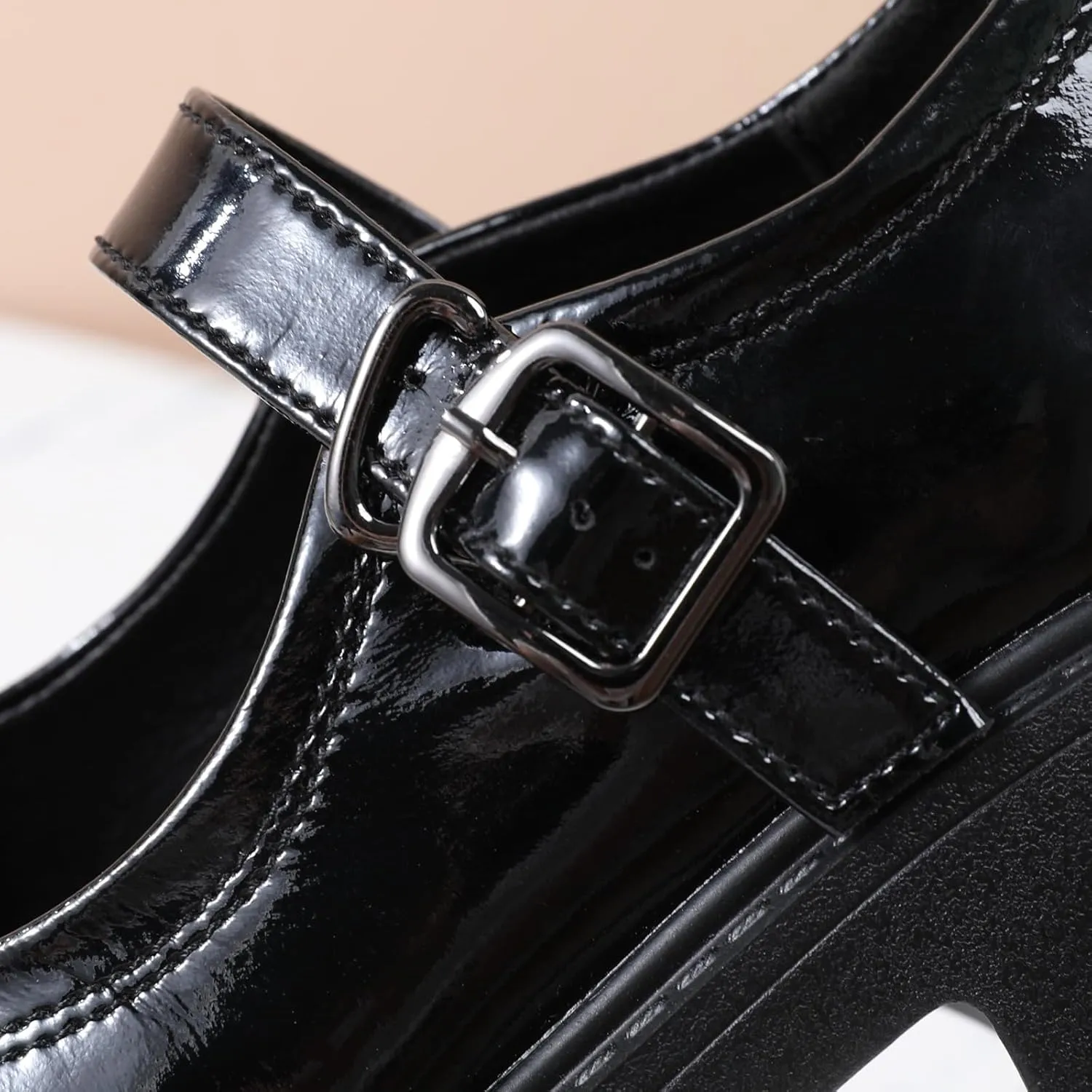 Mary Jane Shoes Platform Mary Janes for Women Chunky Heel Pumps Business Casual Shoes Dress Shoes Comfortable Dressy Office Work Shoes for Ladies Womens