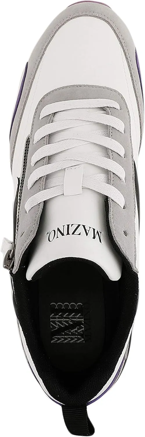 Mazino Mens Low Top Sneakers - Casual Sneaker for Men - Mens Lace-Up Tennis Shoes