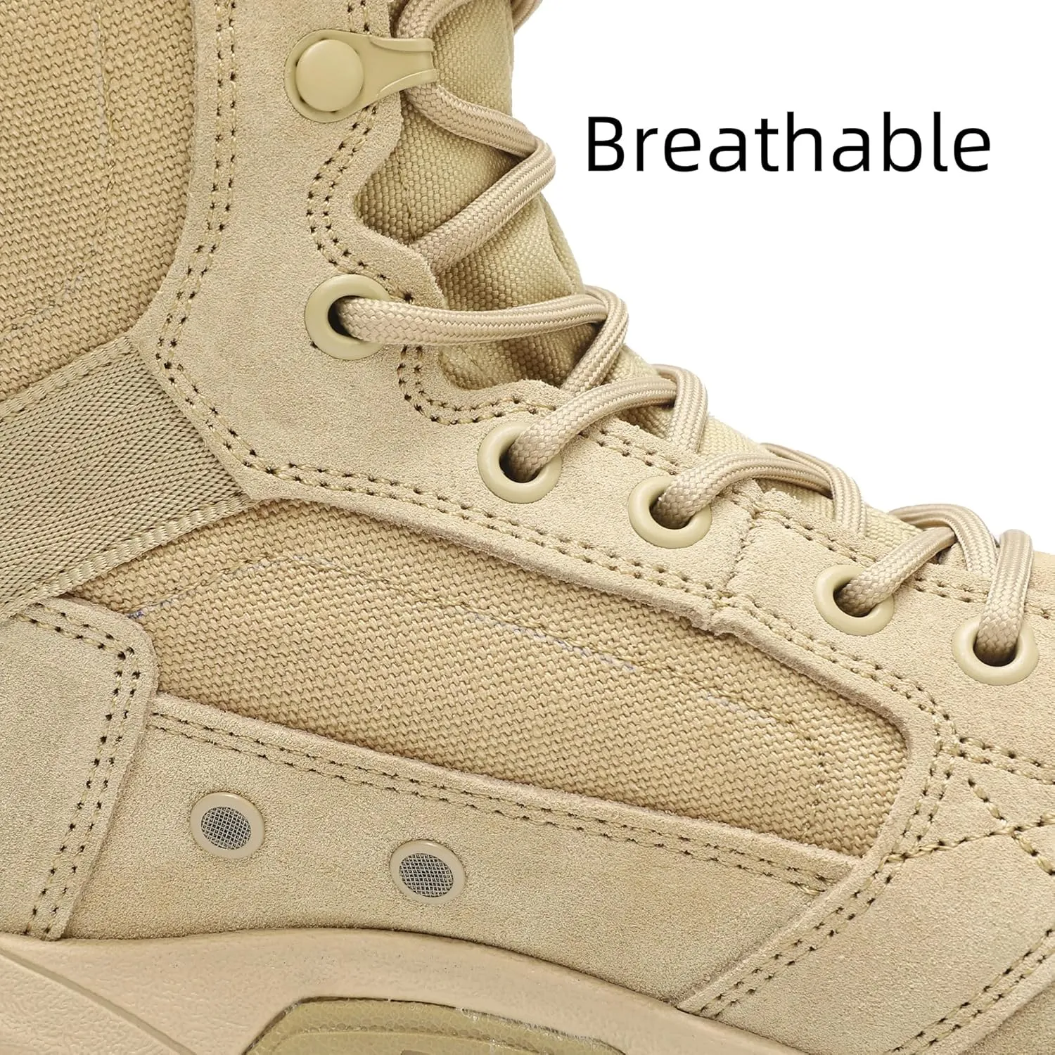 Men's 8'' Military Tactical Boot Lightweight Combat Work Boots
