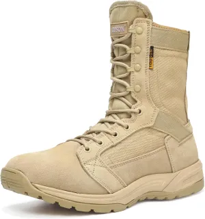 Men's 8'' Military Tactical Boot Lightweight Combat Work Boots