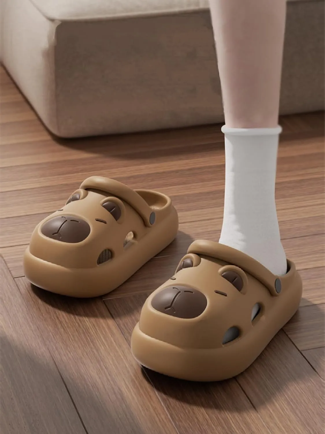Men's and Women's Arch Support Clogs Garden Shoes Unisex Slip Resistant Clogs Cute Slippers Capybara Slippers for Kids