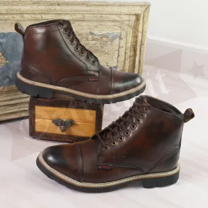 Men's candy Ankle boot in washed leathe Art OF-6514