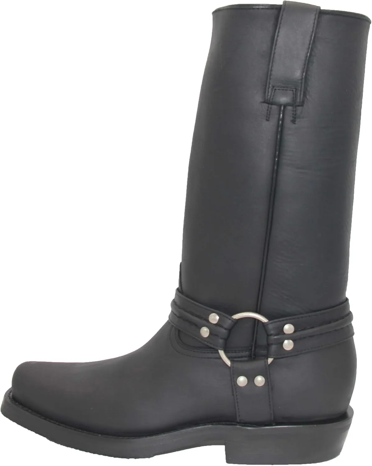 Men's Leather Harness Western Biker Boot