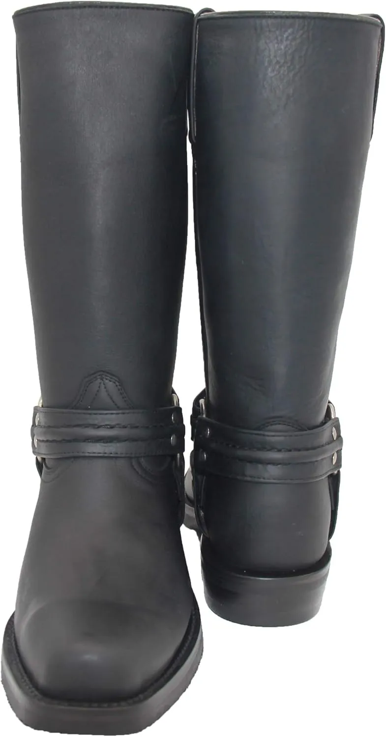 Men's Leather Harness Western Biker Boot