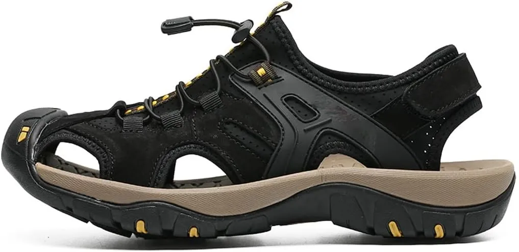 Men's Sandal Toe Outdoor Walking Treking Casual Shoes Hiking Slippers Beach Wading Shoes(44)