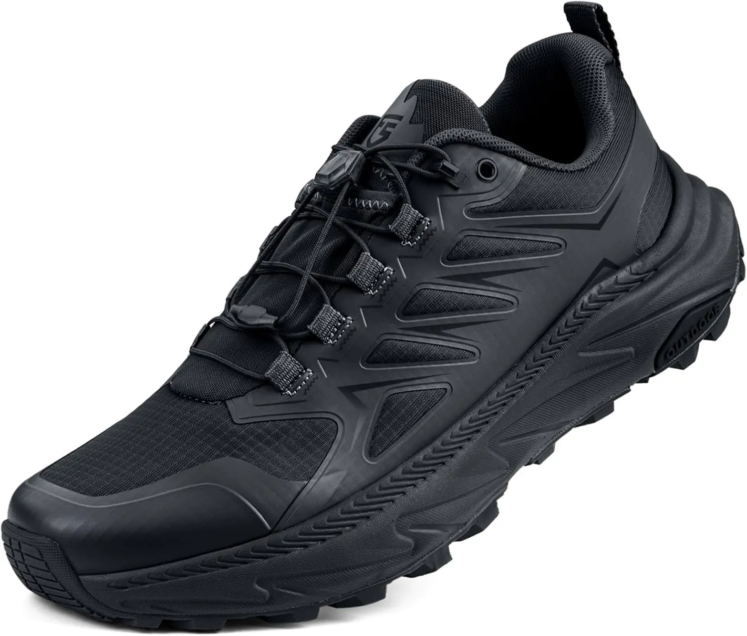 Men's Trail Running Shoes for Hiking Walking Cross Training Shoes with Arch Support Anti-Slip Lightweight Wide Width Sneakers