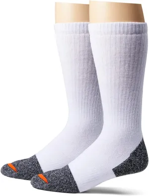 Merrell Men's and Women's Cotton Safety Work Socks-2 Pair Pack-Breathable Arch Support and Blister Prevention