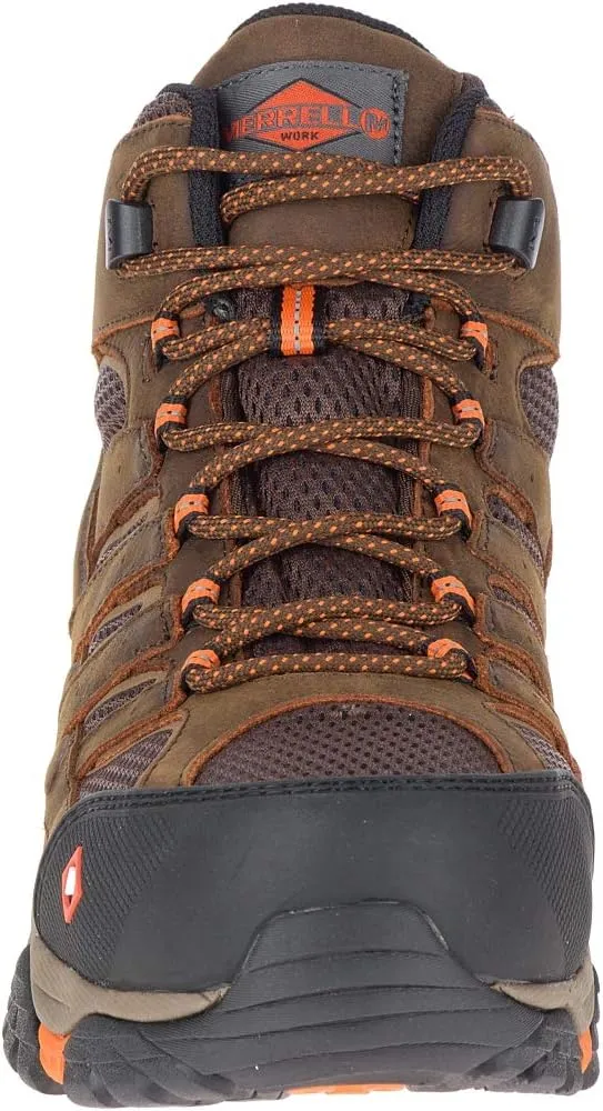 Merrell Men's Moab Vertex Mid Waterproof Composite Toe Construction Boot