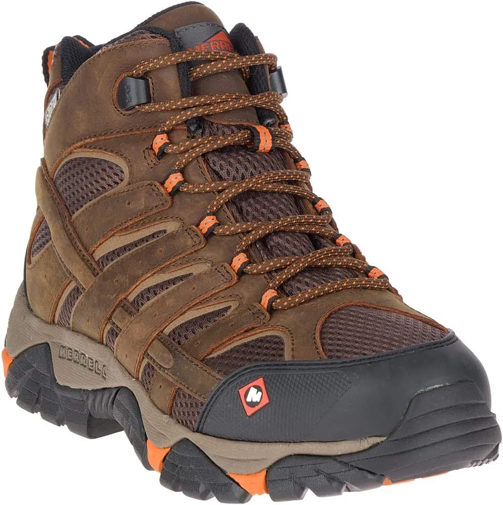 Merrell Men's Moab Vertex Mid Waterproof Sr Construction Boot