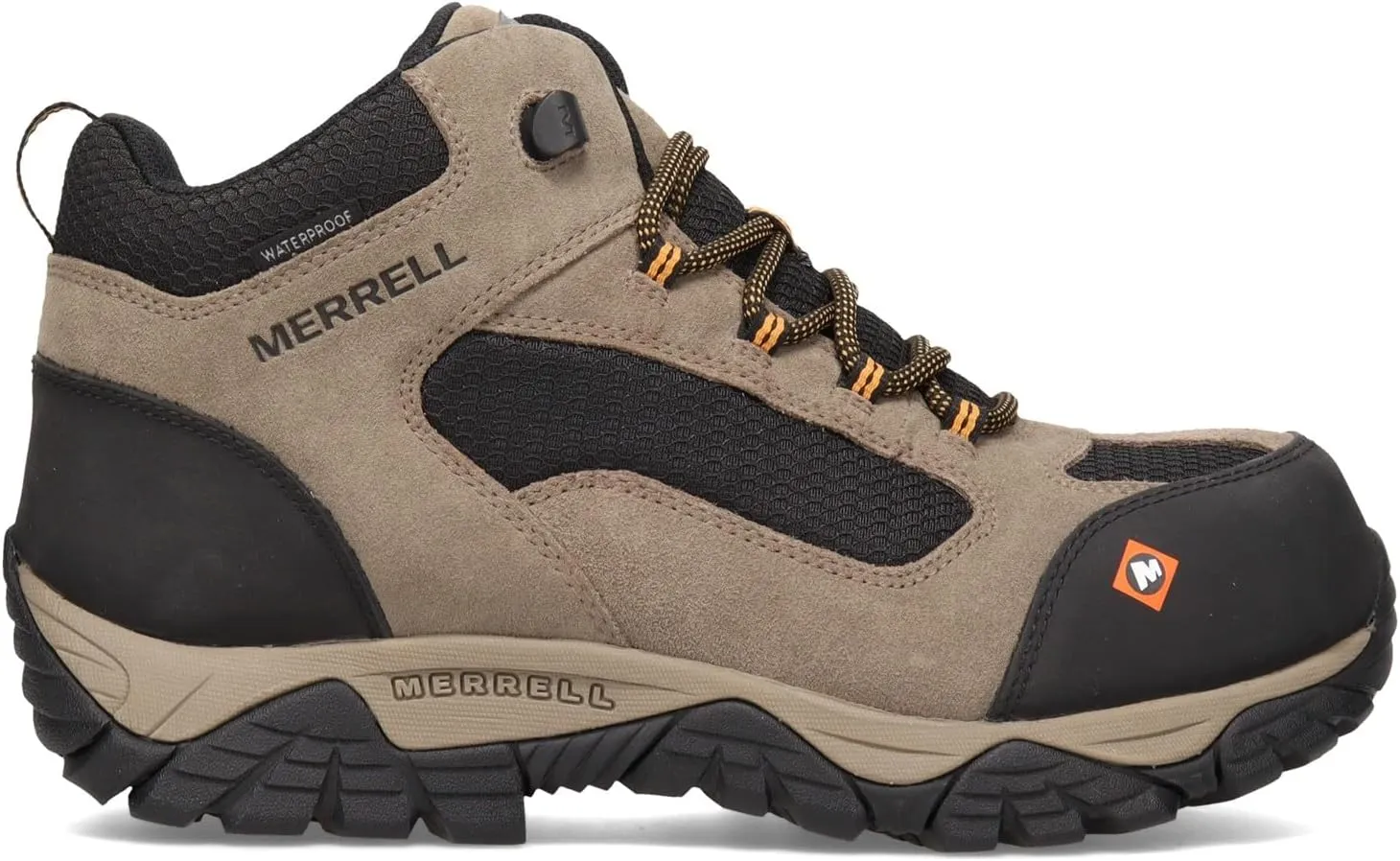 Merrell Work Men's Moab Onset Mid Waterproof Composite Toe Construction Boot