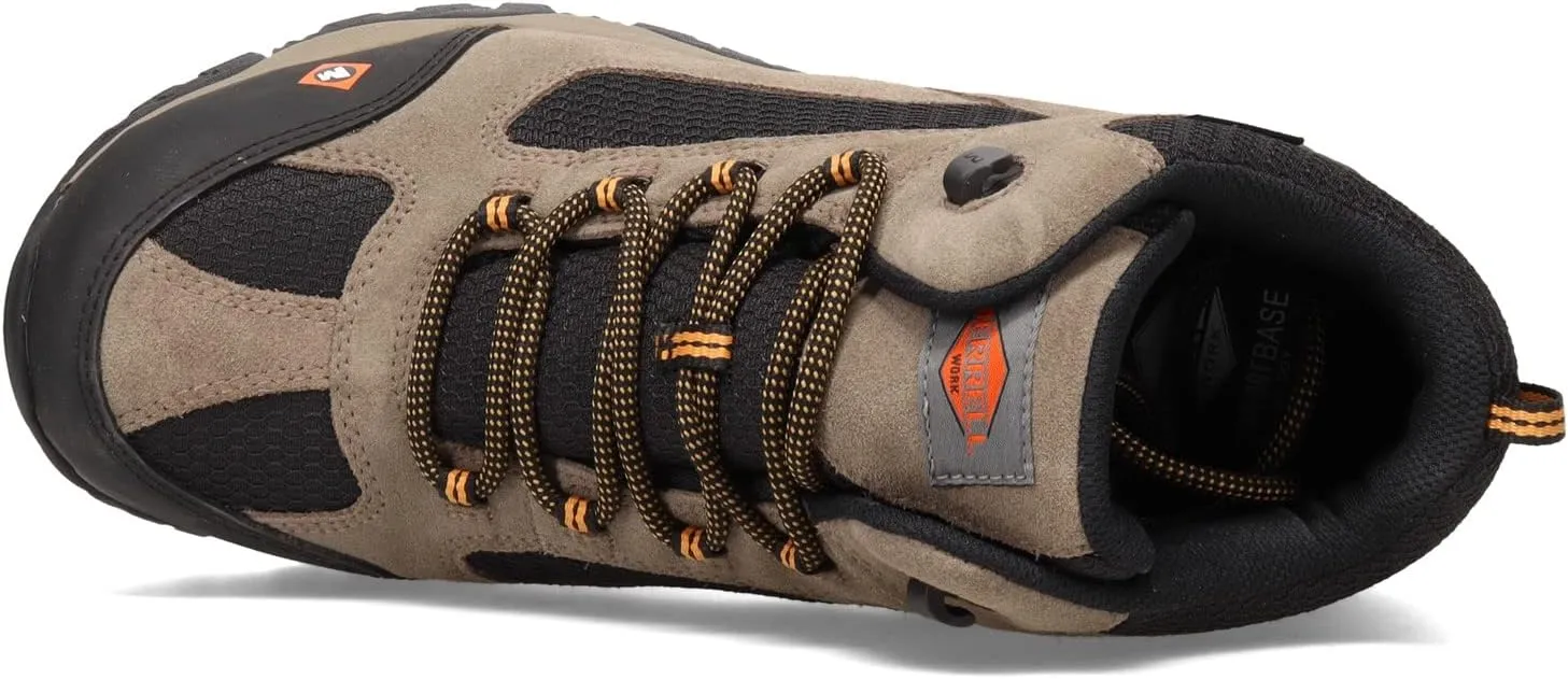 Merrell Work Men's Moab Onset Mid Waterproof Composite Toe Construction Boot