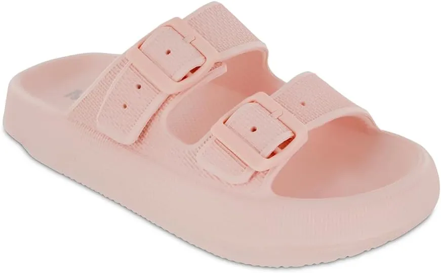 MIA Women's Libbie Dual-Buckle EVA Rubber Cushion Sandal – Waterproof, Non-Slip, Lightweight Comfort