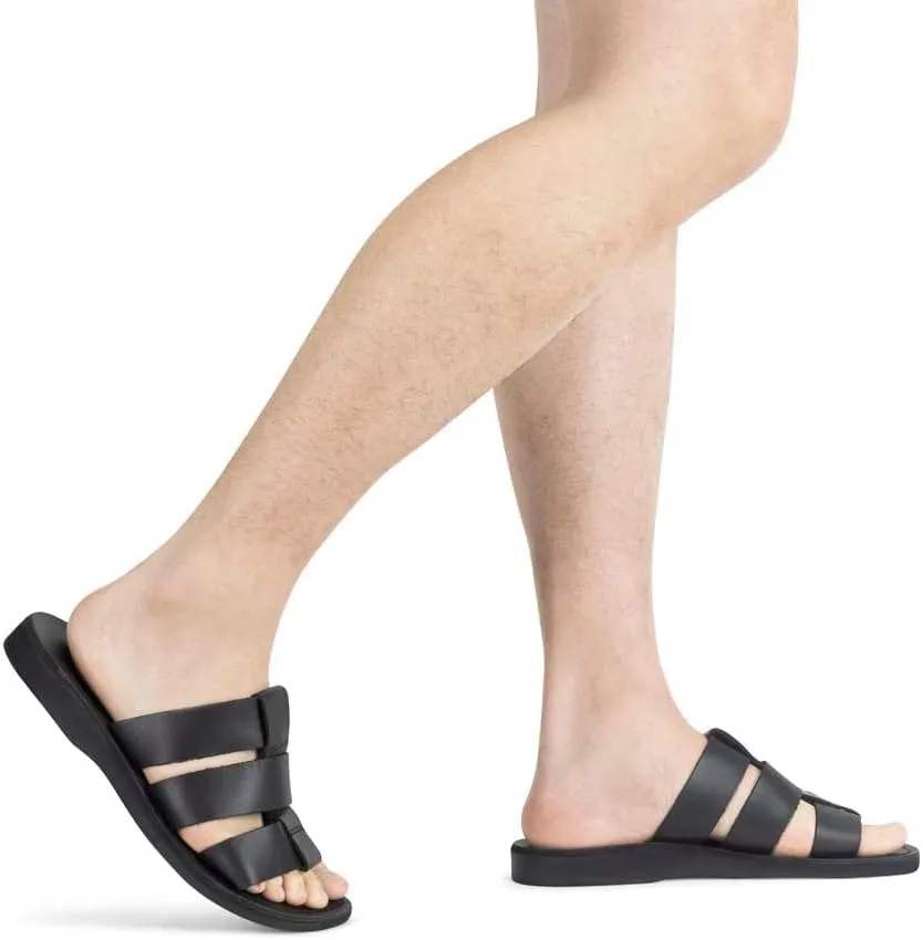 Micah - Leather Double Strap Sandal - Mens Sandals
