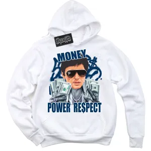 Midnight Navy 1s Sneaker Hoodie Tony Montana Graphic