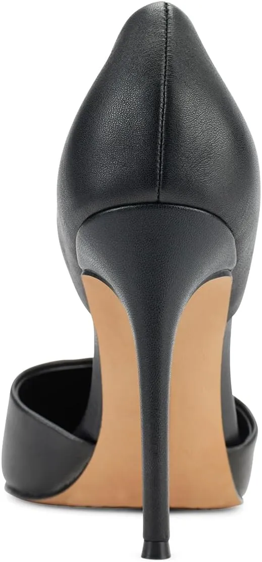 Milooey shoes Women's Pointed Toe D'Orsay Heels Elegant Pleated Stiletto Slip On Pumps Dress Party Office Shoes Size 4-16 Us