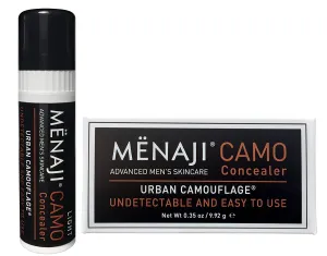 MËNAJI URBAN CAMOUFLAGE® Concealer Stick for Men - Skin Foundation Concealer for Dark Circles, Acne, Under Eye - Corrector - Mens Cosmetics - Light - 0.35oz